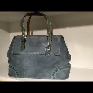 Coach Blue Suede Purse